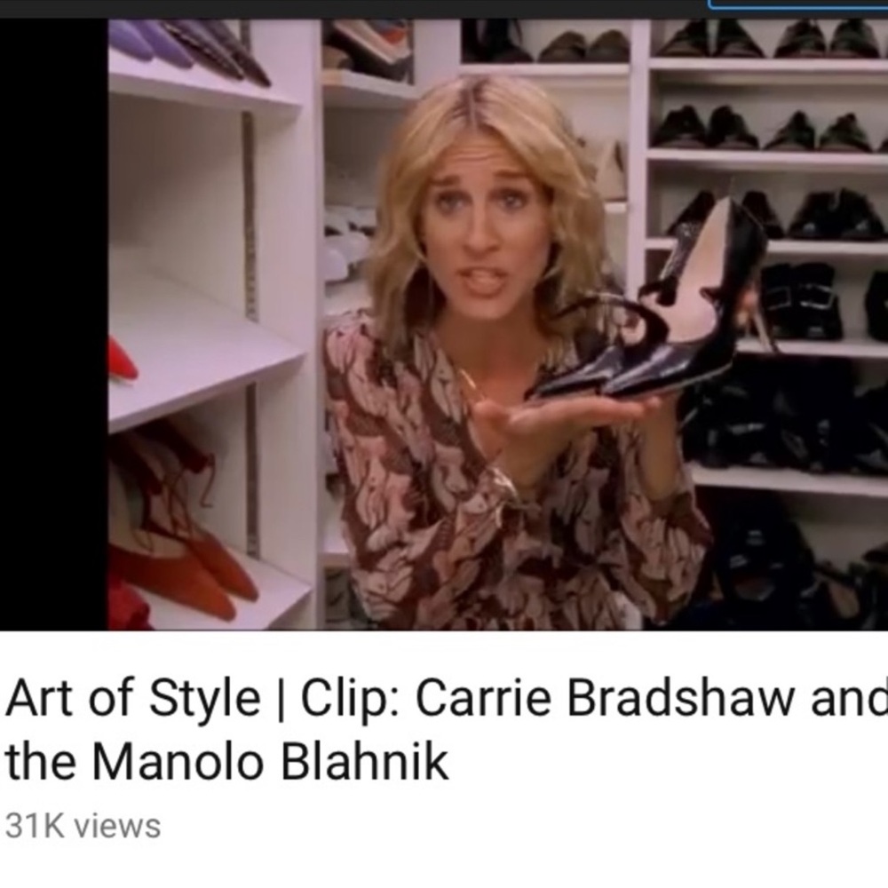 Manolo Blahnik Campari Black Patent Leather Heels Mary Jane Strap Classic 39.5 - Picture 14 of 15